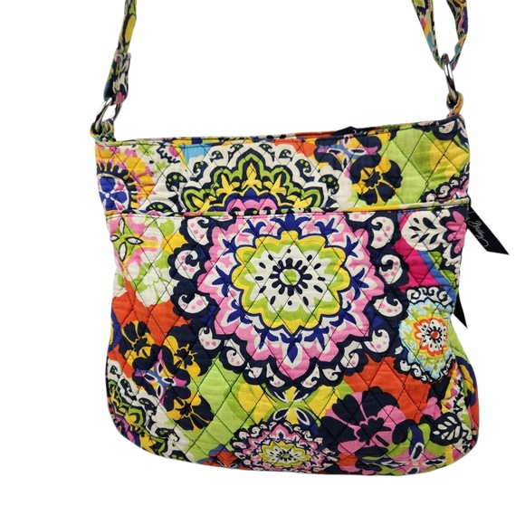 Vera Bradley Rio Retired Pattern Quilted Fabric Crossbody Hipster Purse Bag - Picture 6 of 14